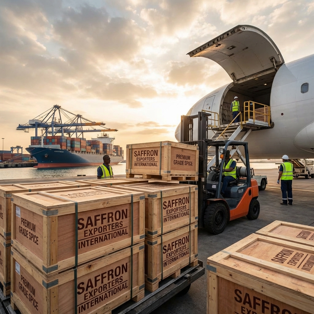 Saffron Import Logistics